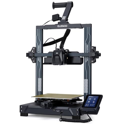 ELEGOO Neptune 4 Imprimante 3D FDM Rapide, 500mm/s Haute Vitesse avec Firmware Klipper, Nivellement Automatique et Extrudeuse Double-Gear Direct, Assemblage Facile Taille d'impression 225x225x265mm