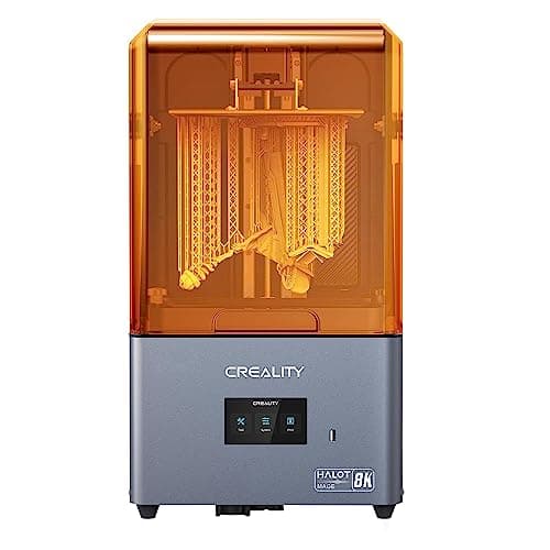 Creality Resin 3D Printer Halot-Mage, 8K Resolution Outperforms 12K Print Detail 10.3" Monochrome LCD UV Photocuring Larger Resin Printer with High-Precision Integral Light Fast Print Dual Z-axis Rail